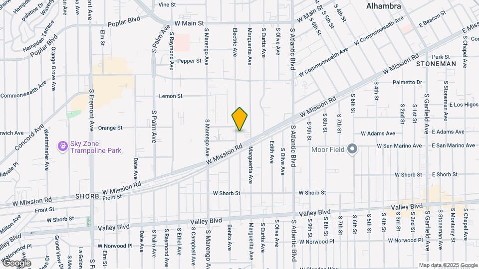 608 S Electric Ave Map and Location Details