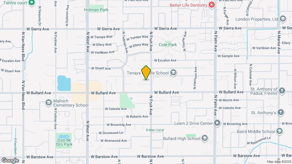 1428 W Calimyrna Ave Map and Location Details