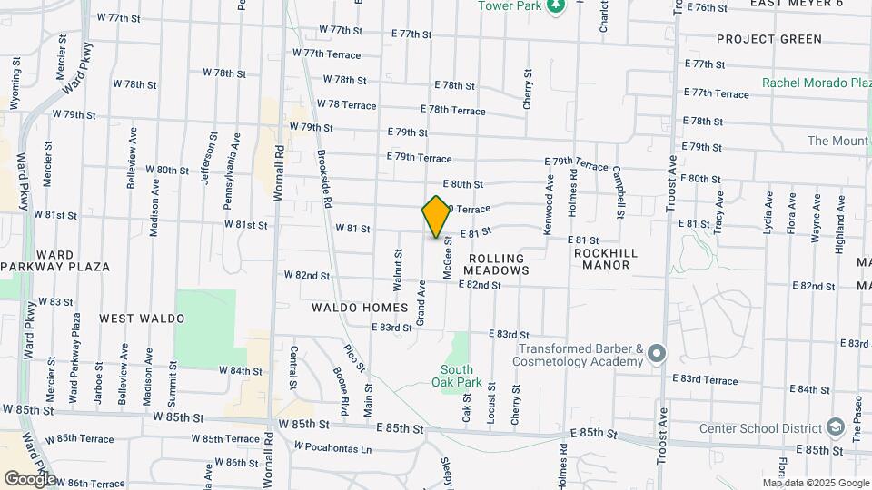8104 McGee St Map and Location Details
