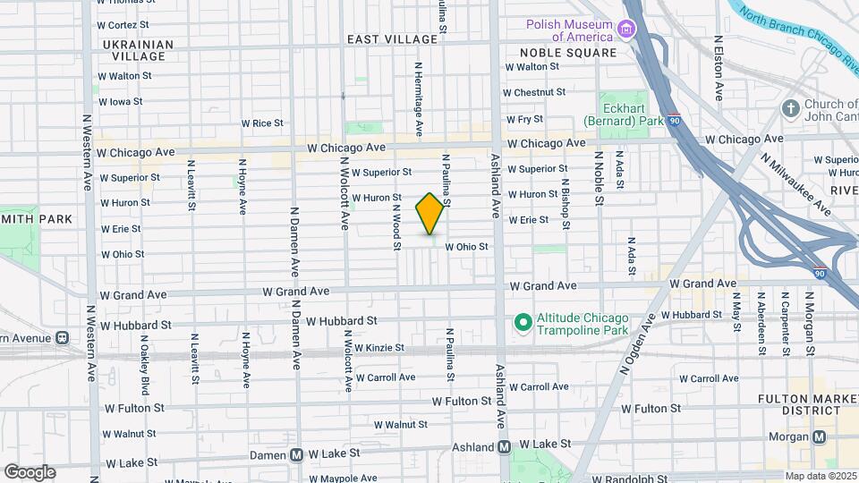 1722 W Ohio St, Unit 2 Map and Location Details