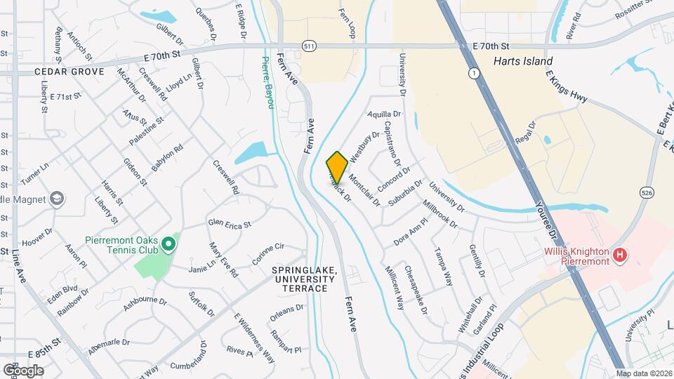 7416 Camelback Dr Map and Location Details