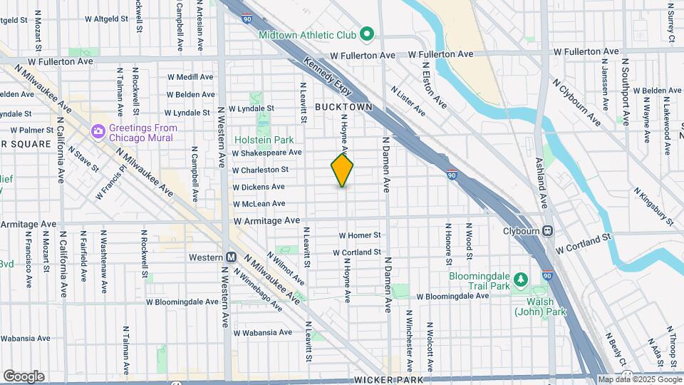 2040 N Hoyne Ave Map and Location Details