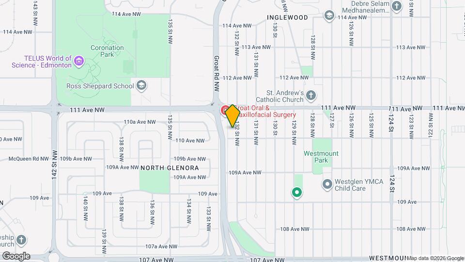 11012 132 St NW Map and Location Details