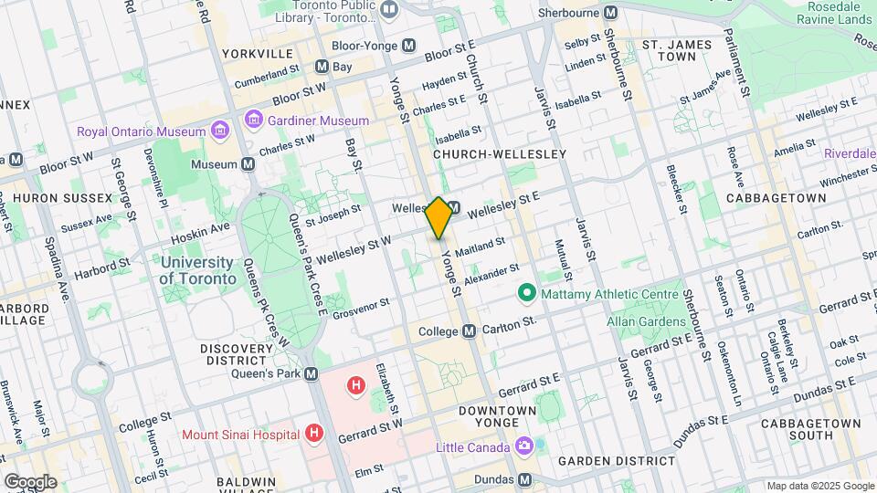 542 Yonge St Map and Location Details