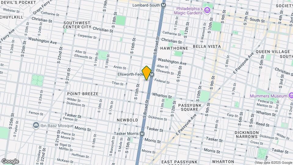 1210 S Broad St Map and Location Details