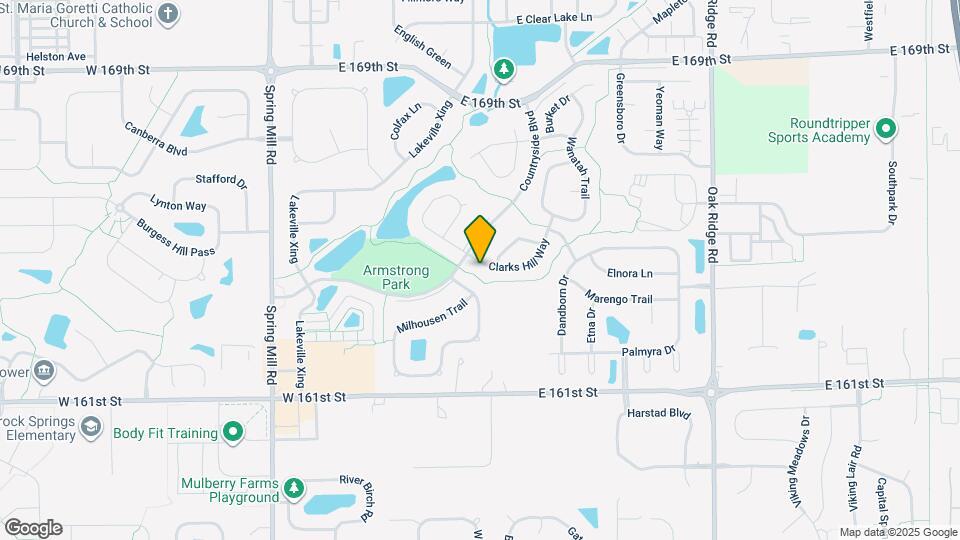 16325 Clarks Hill Way Map and Location Details