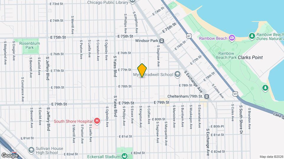 7737 S Kingston Ave Map and Location Details