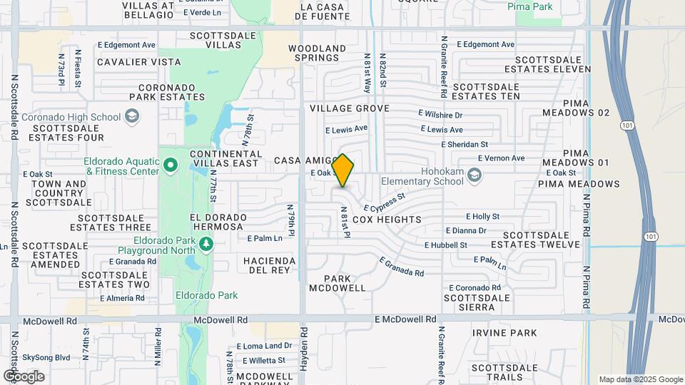 8115 E Cypress St Map and Location Details