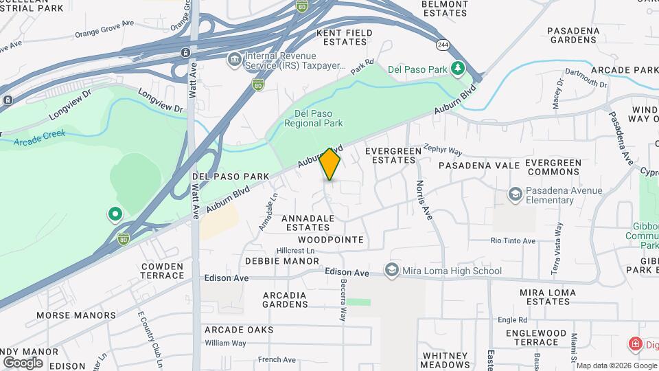 3813 Pasadena Ave Map and Location Details