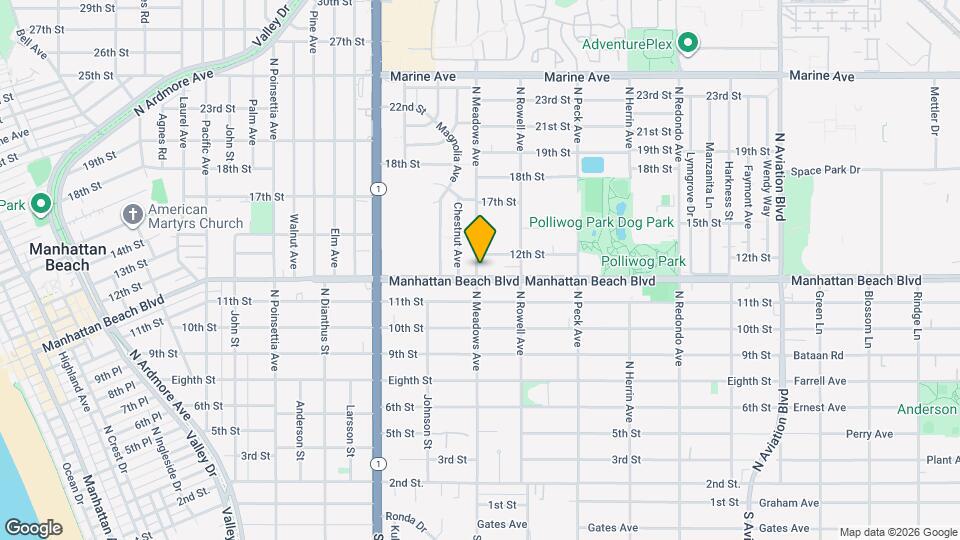 1301 Manhattan Beach Blvd, Unit 3 Map and Location Details