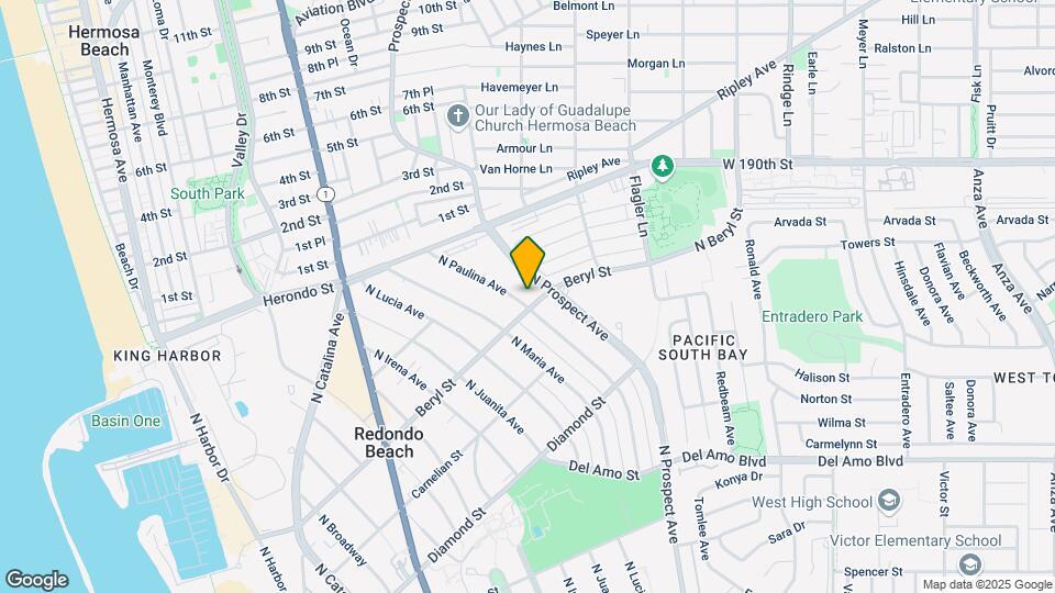 702 N Paulina Ave, Unit B Map and Location Details