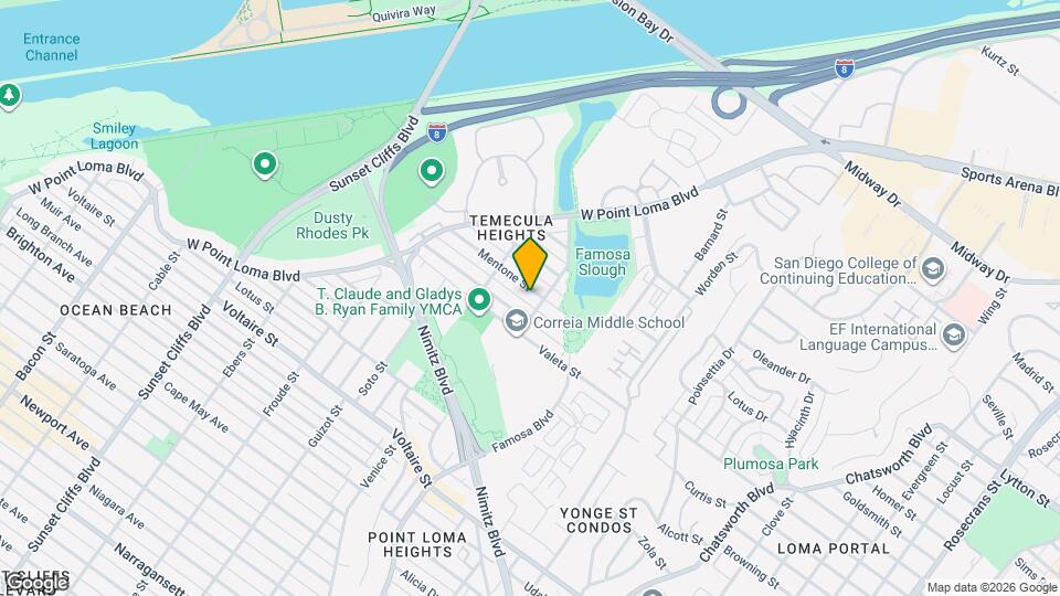 4313 Mentone St, Unit 4313 Mentone Map and Location Details