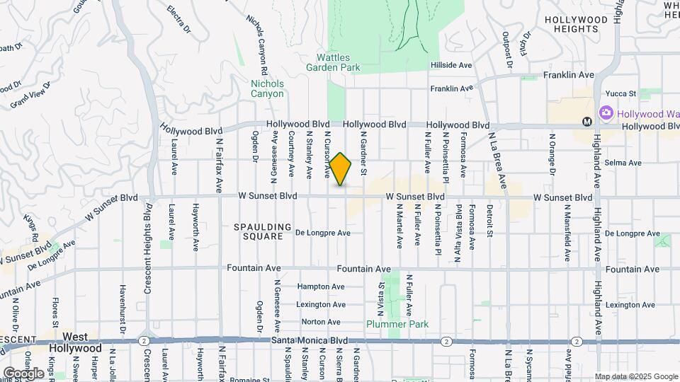 7566 W Sunset Blvd Map and Location Details