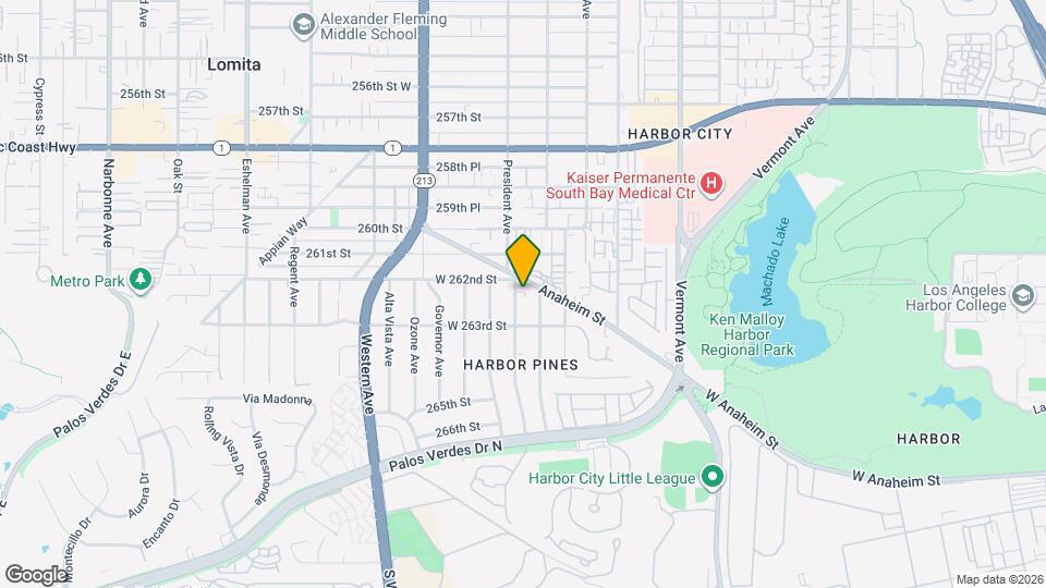 26214 President Ave, Unit D Map and Location Details