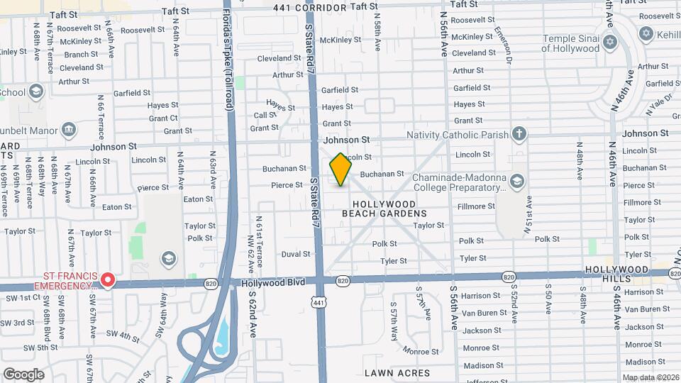 5929 Pierce St Map and Location Details