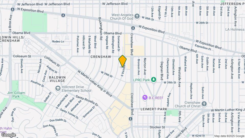 3827 S Victoria Ave Map and Location Details