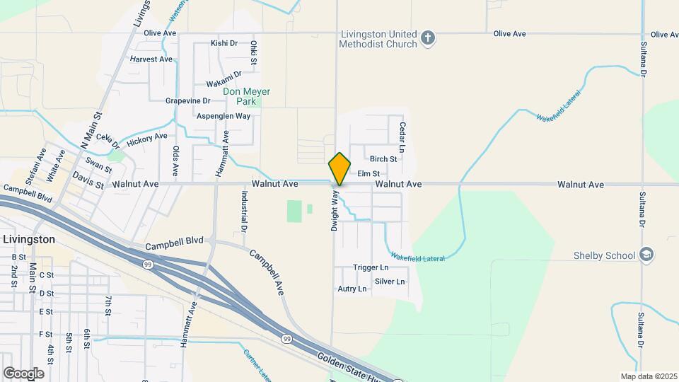 2825 Tulare Ct Map and Location Details