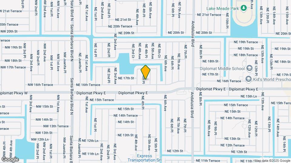 1613 NE 4th Pl Map and Location Details