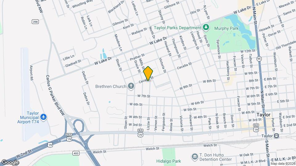 815 Lizzie St Map and Location Details