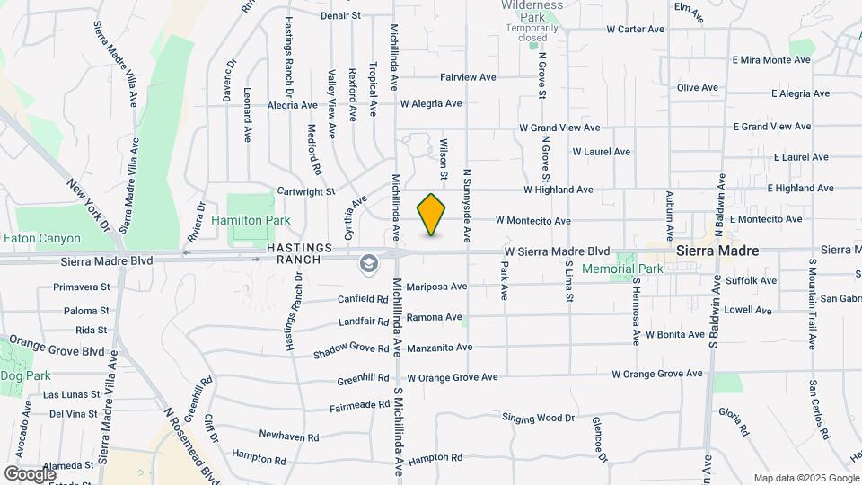 665 Sierra Madre Blvd Mapa y Detalles de la Ubicación