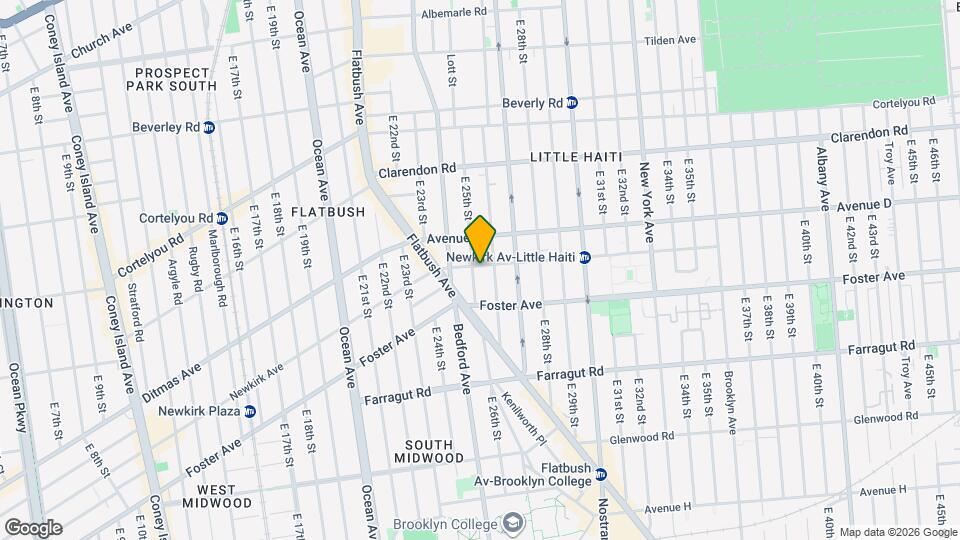 2502 Newkirk Ave Map and Location Details