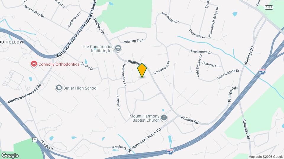 13716 Tynecastle Ln Map and Location Details