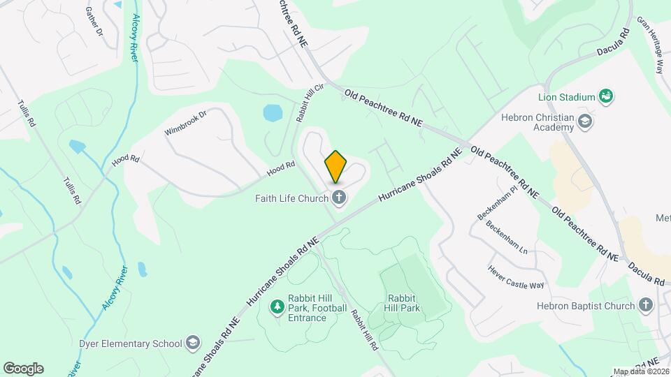 2607 Peach Shoals Cir Map and Location Details