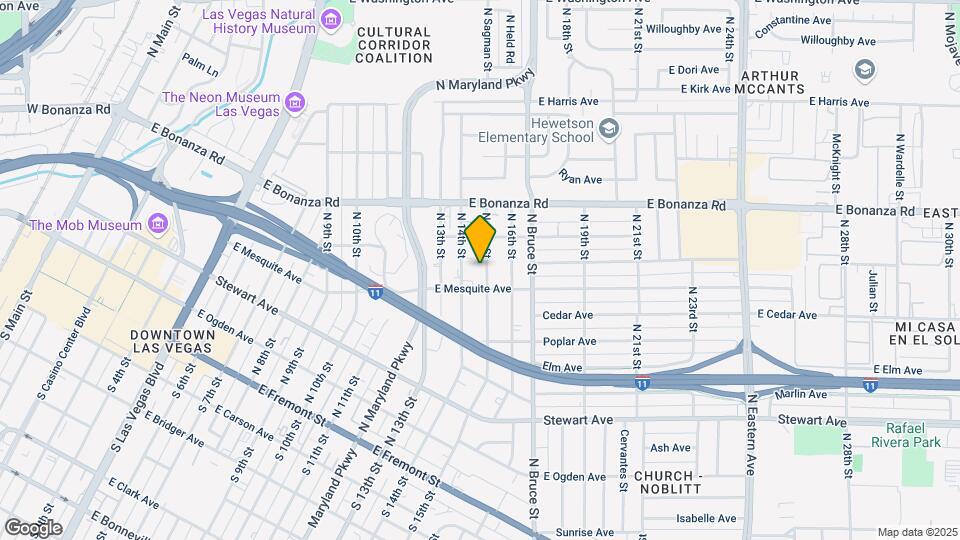 419 N 15th St Map and Location Details