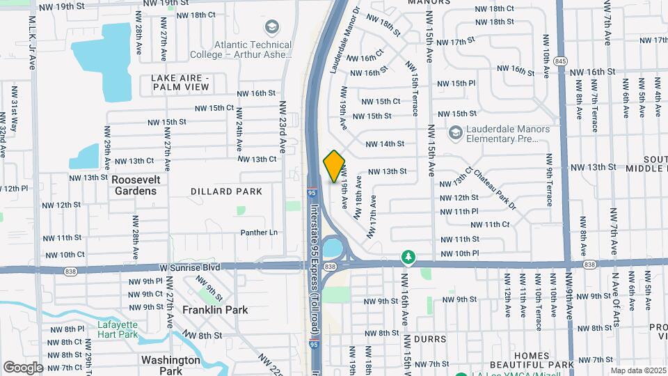 1719 Lauderdale Manor Dr Map and Location Details