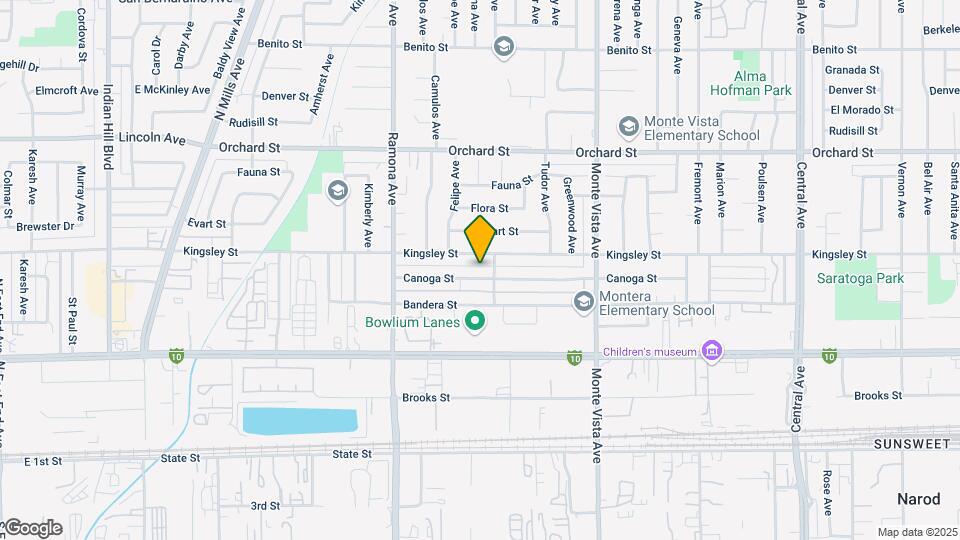 4672 Canoga St Map and Location Details
