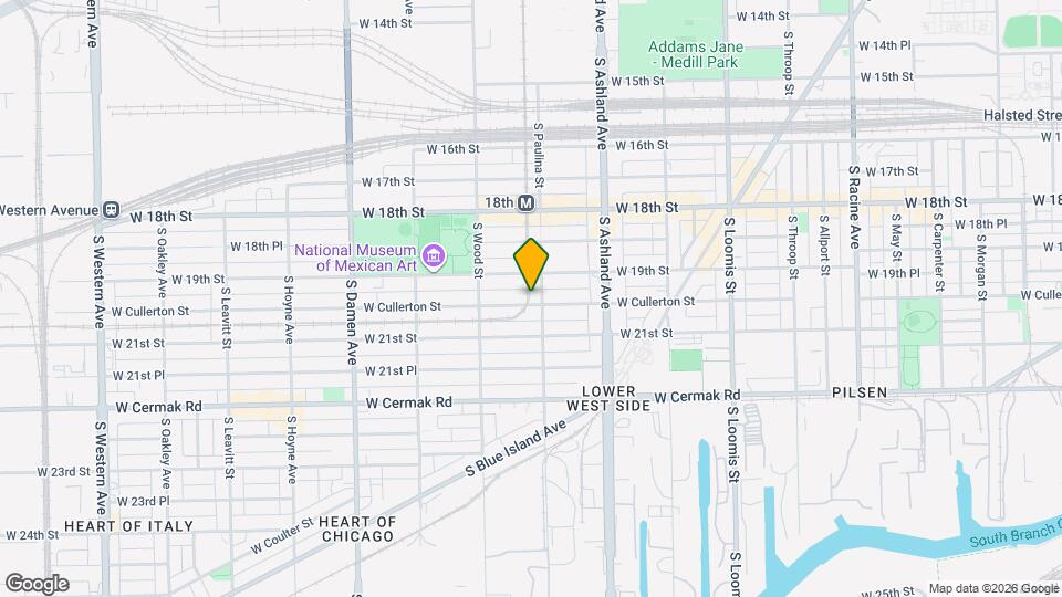 1708 W Cullerton St, Unit B Map and Location Details