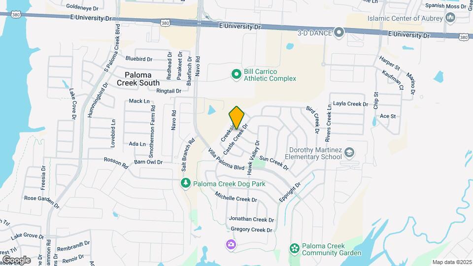2109 Castle Creek Dr Map and Location Details