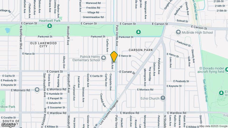 3738 Conquista Ave Map and Location Details