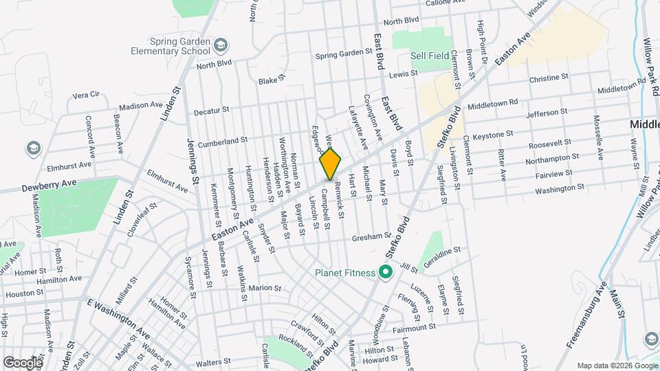2234 Easton Ave Map and Location Details