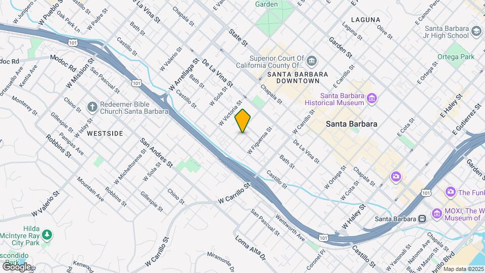 319 W Anapamu St Map and Location Details