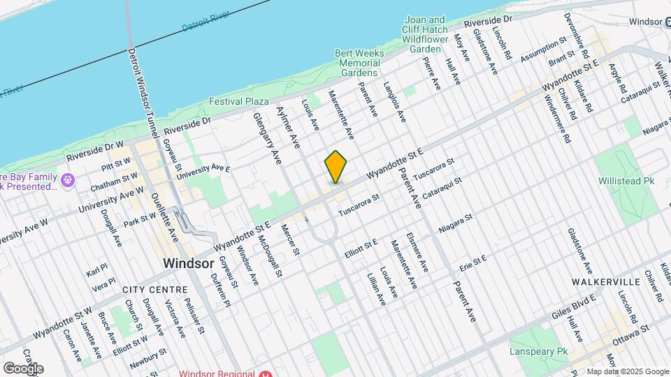 668 Wyandotte St E Map and Location Details