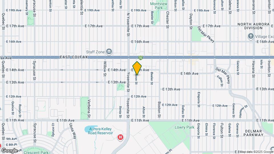 1342 Akron St Map and Location Details