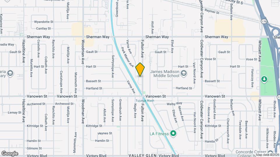 6909 Fulton Ave, Unit 7 Map and Location Details