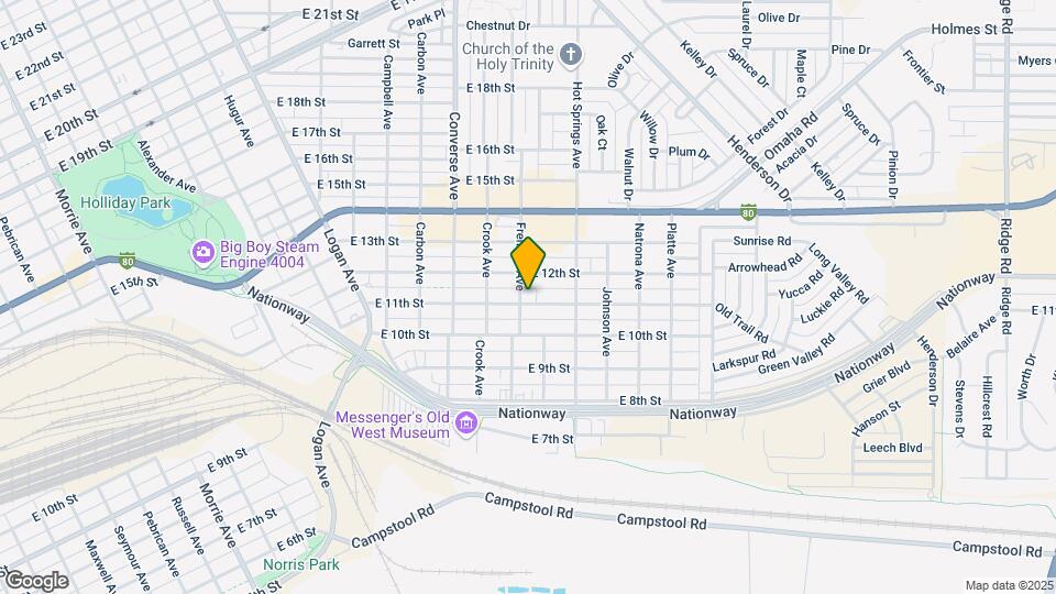 2502 E 11th St Map and Location Details