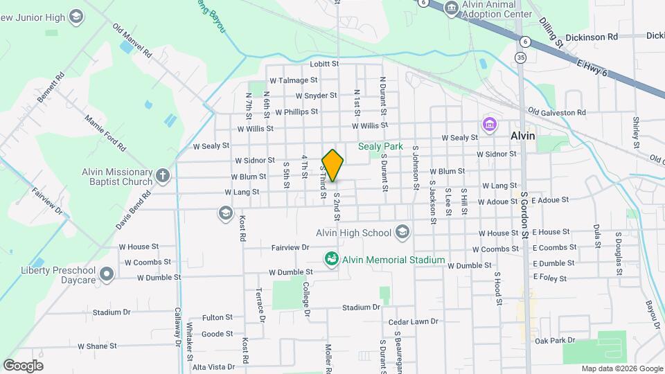 328 S 2nd St Map and Location Details