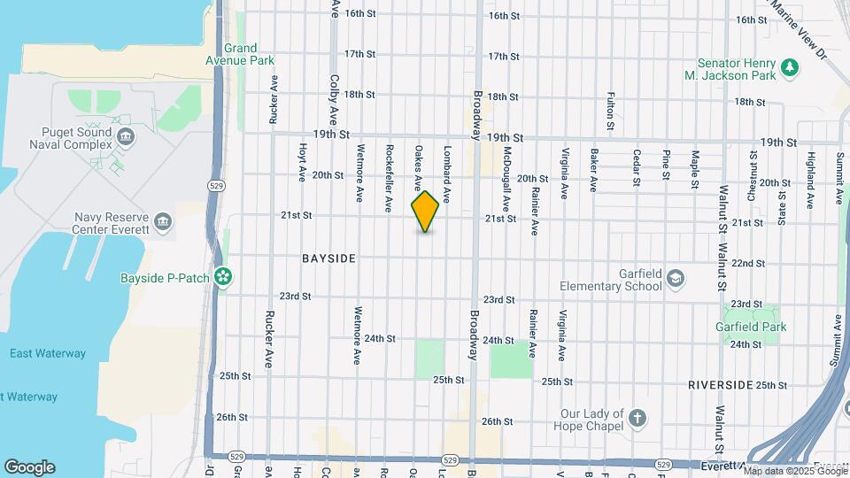 2115 Oakes Ave Map and Location Details