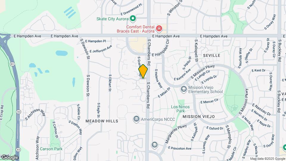 3762 S Granby Way Map and Location Details