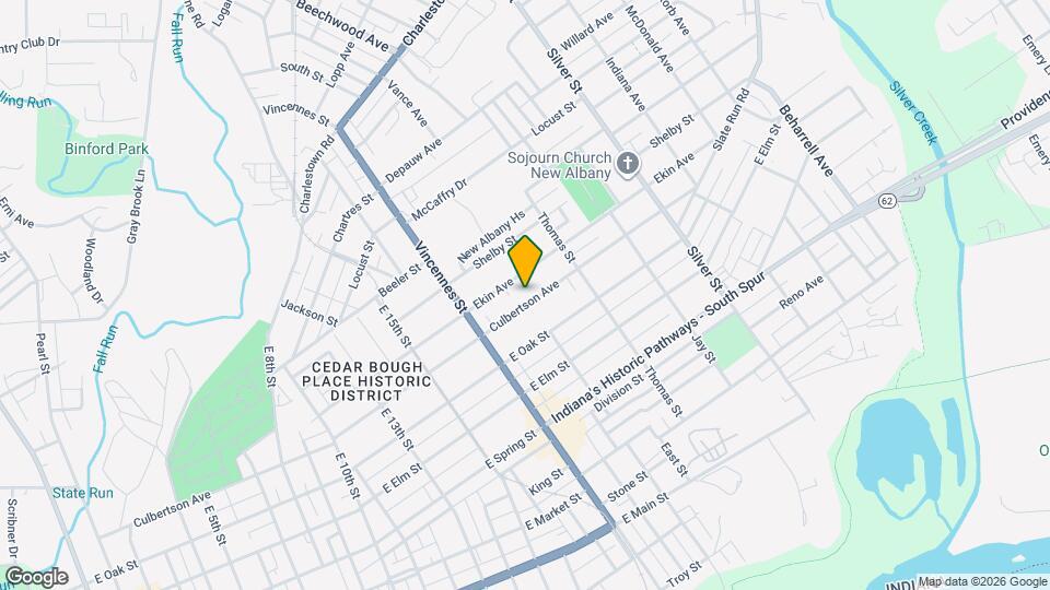 1743 Culbertson Ave Map and Location Details