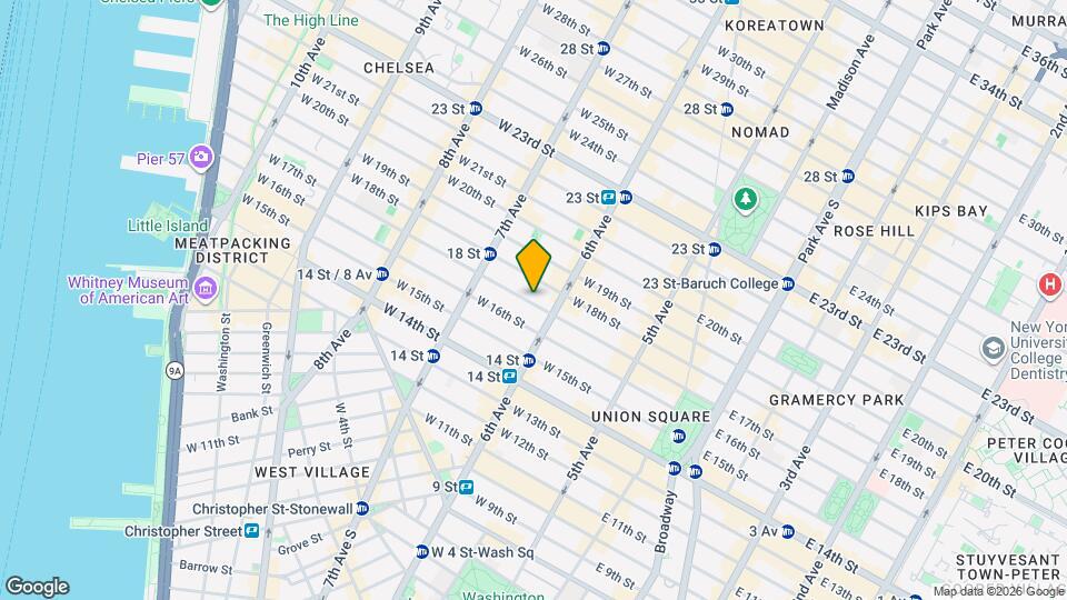 117 W 17th St Map and Location Details