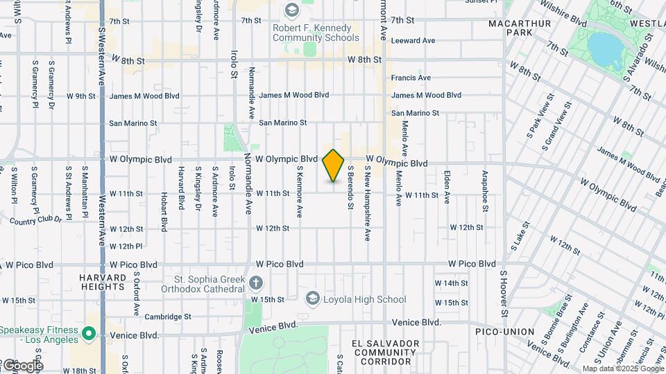 1019 S Catalina St Map and Location Details