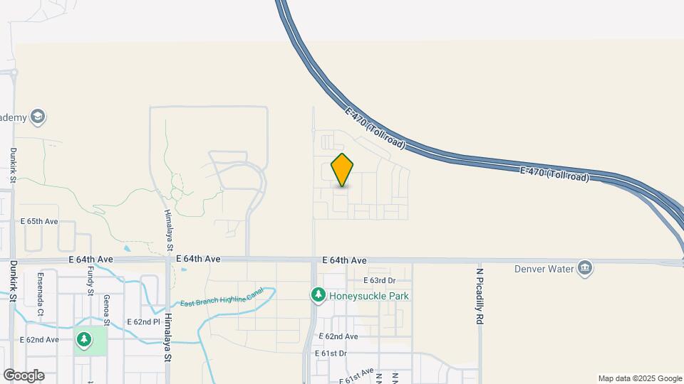 20982 E 66th Ave Map and Location Details