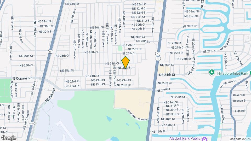 2465 NE 14th Ave Map and Location Details