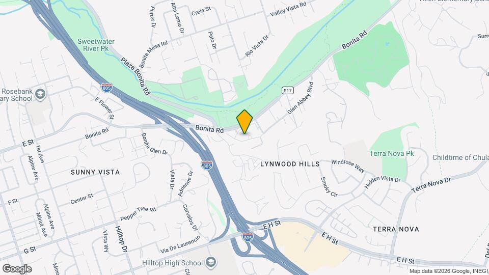 3150 Bonita Rd Map and Location Details