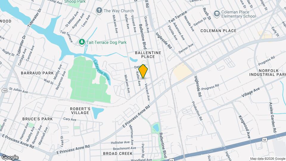 2223 Vincent Ave Map and Location Details