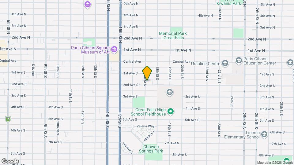 1701 2nd Ave S Map and Location Details